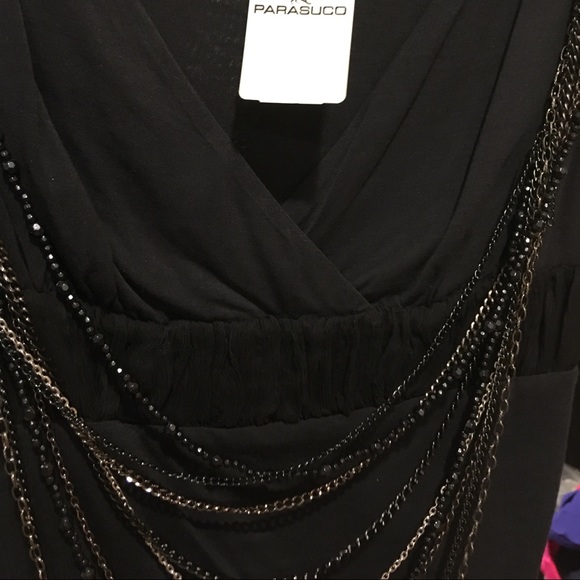 PARASUCO sleeveless top w/ removable beaded chain - Picture 7 of 7